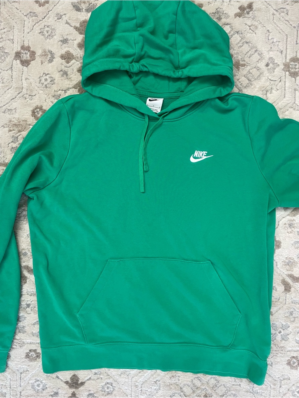 Green Nike Hoodie. Size Large.